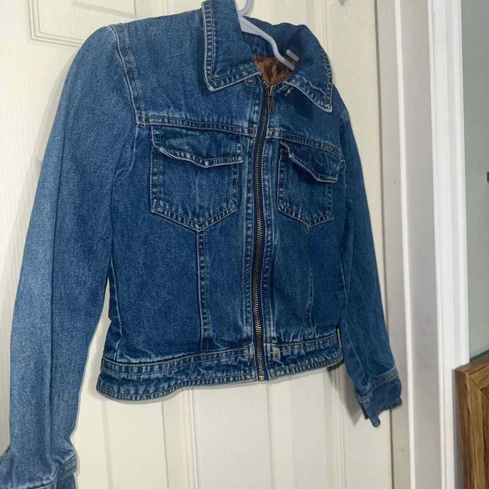 Vintage Y2K Mary Kate & Ashley Zip Up Jean Jacket Girl’s size 6